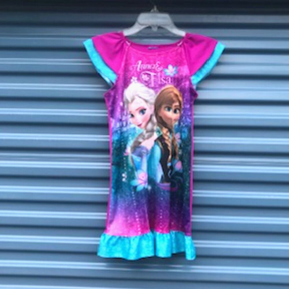 Girls Dress . Size: {4-12} . Frozen II - Anna & Elsa ....... Pre Owned